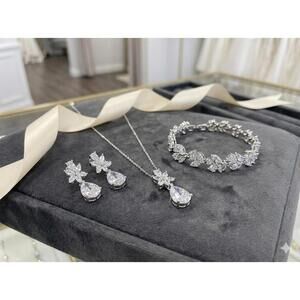 ALLURE Wedding Jewelry Set - Necklace, Earrings, and Bracelet